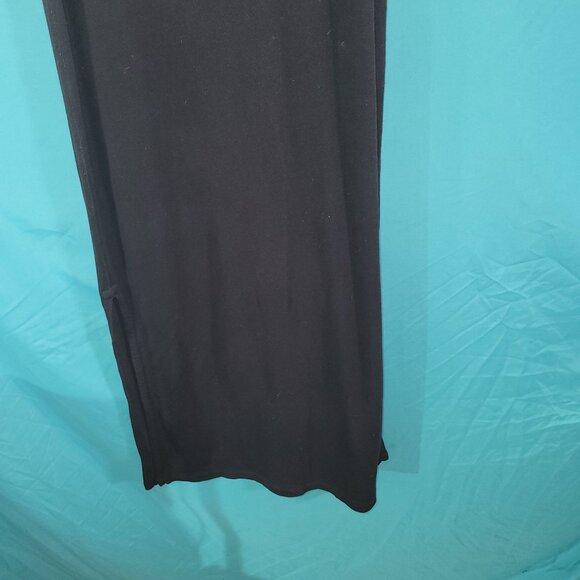 Rag & Bone/Jean Black Sleeveless Midi Dress Size M Cotton & Modal Blend Made In - Picture 4 of 11